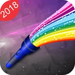 color flash light 2018 android application logo